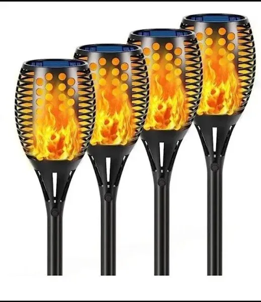 Solar Light Outdoor, Woenergy Waterproof Flames Torches Lights Garden Landscape