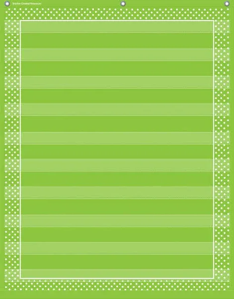 Teacher Created Resources Lime Polka Dots 10 Pocket Chart