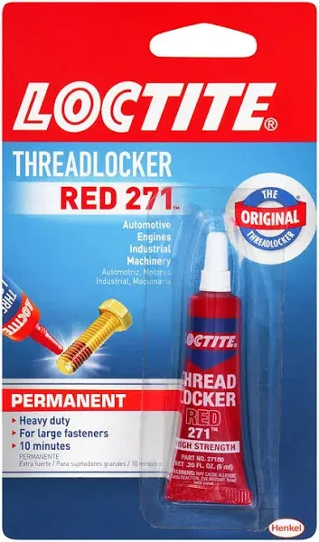 LOCTITE Red 271 Nut &amp; Bolt Threadlocker Heavy Duty Adhesive Glue Seal 0.2 oz