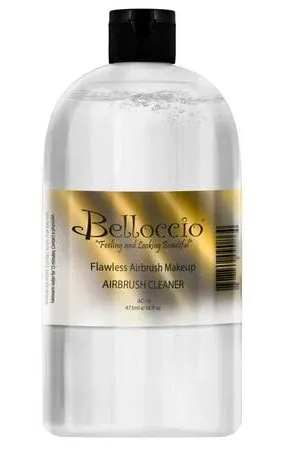 16 Ounce Bottle of Belloccio Makeup Airbrush Cleaner - Fast Acting Cleaning S...