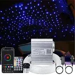 AKEPO 10W Car Home Use APP+Twinkle+Music Fiber Optic Lights Kit for Star Ceiling Sky Light, RGBW Light Engine + Optical Fiber Cable 150pcs 0.03in