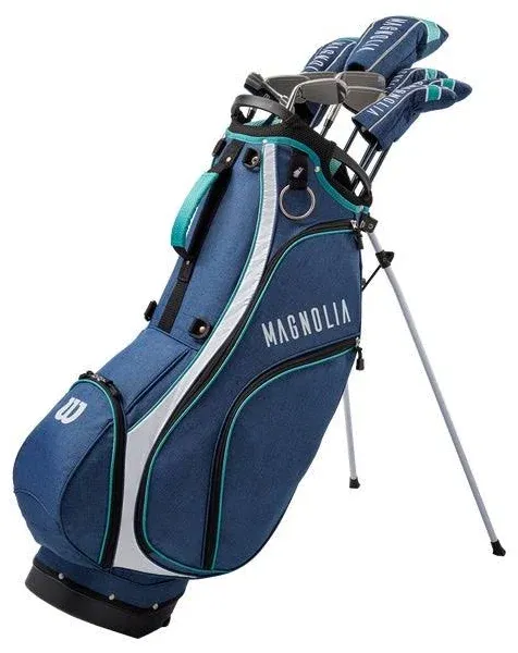 Wilson Women's Magnolia Carry Complete Golf Set, Right Hand, Navy