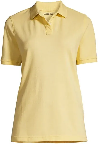 Lands' End Women's School Uniform Short Sleeve Mesh Polo Shirt