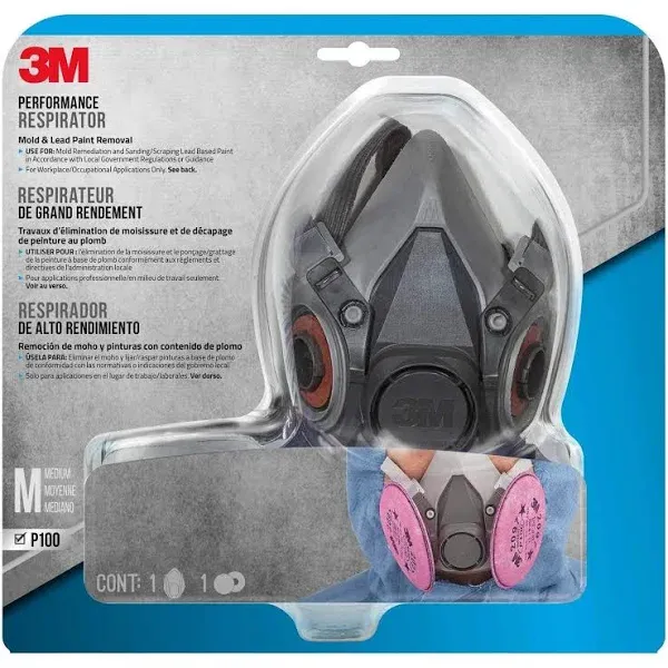 3M 6297PA1-A 6000 Series Particle Respirator, M Mask