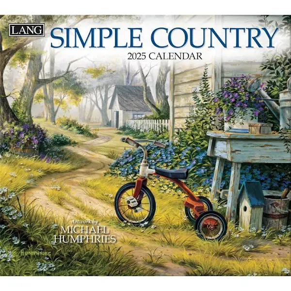 Simple Country 2025 Wall Calendar (New)