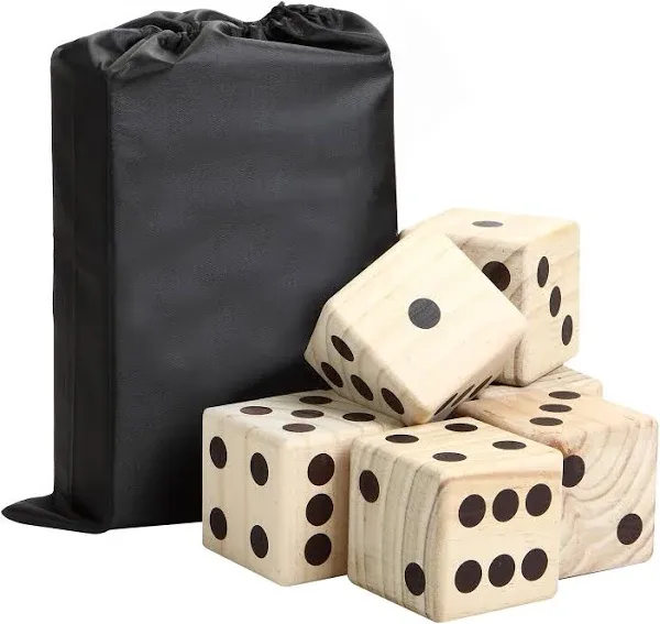 Bluewave High Roller Yard Dice Set with Black Nylon Storage Bag