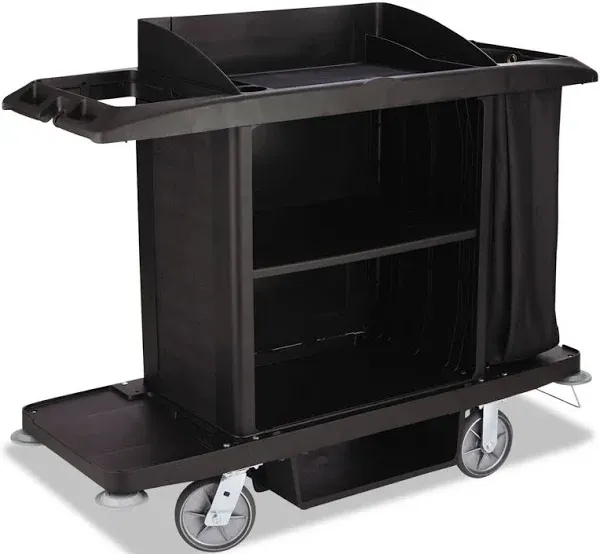 Rubbermaid Commercial Housekeeping Cart FG618900BLA