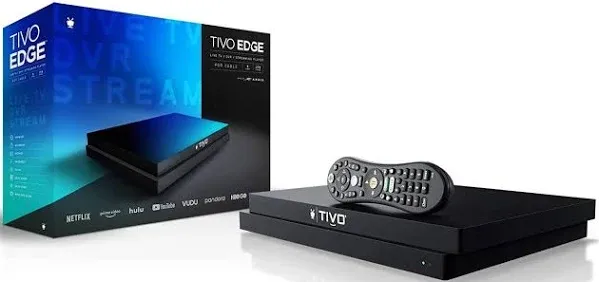 TiVo Edge for Cable | Cable TV, DVR and Streaming 4K UHD Media Player with Dolby Vision HDR and Dolby Atmos