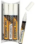 Premium Tire Marker Pens, White Waterproof Paint Markers for Car Tire Lettering,