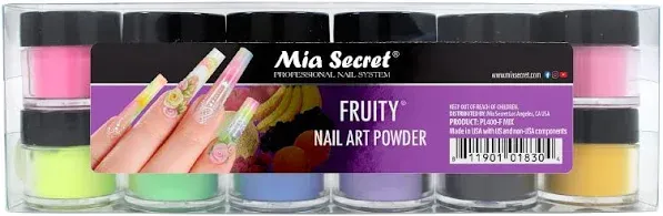 Mia Secret Fruity Nail Art Powder Collection (12pc)