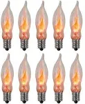 Creative Hobbies A101 Flicker Flame Light Bulb -3 Watt, 130 Volt, E12 Candelabra