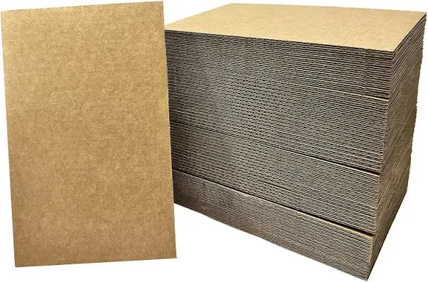 50 Pack Corrugated Cardboard Sheets