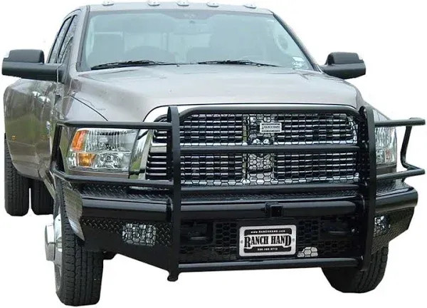 2013 Ram 5500 Legend Series Carbon Steel Grille Guard, Powdercoated Black FBD101BLRS by Ranch Hand®