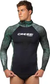 Cressi Adult Camouflage Hooded Rash Guard - Neoprene Padded Chest | Cobia: get the Hunter equipment