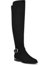 Andone Over The Knee Boot In Black- Faux Suede