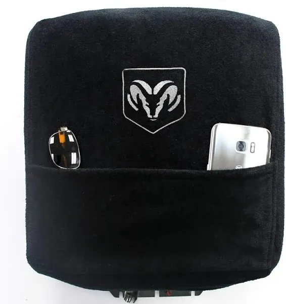 Seat Armour Custom Fit Console Cover with Embroidered Logo for Select Dodge Ram 