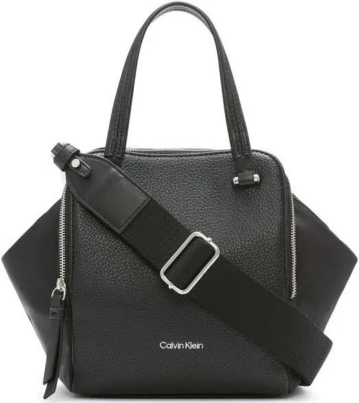 Calvin Klein Marble Triple Compartment Mini Satchel Crossbody