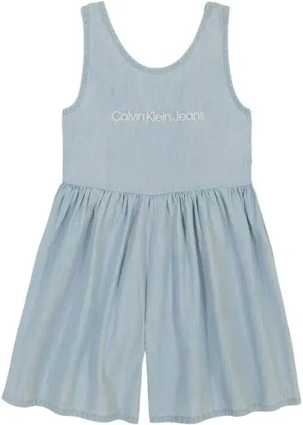 Calvin Klein Baby Girls Jeans Little Chambray Romper