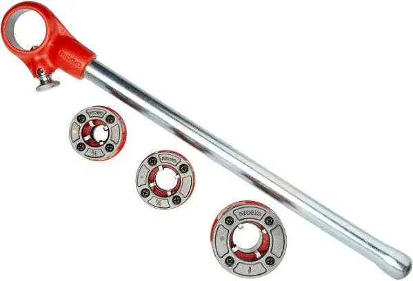 RIDGID 00-R Exposed Ratchet Threader Set, &amp;frac12; to 1&#034;, NPT