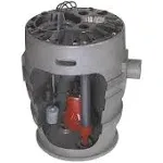 Liberty Pumps P372LE51 Sewage Pump System, 1/2HP, 115V, 2" discharge, 21"x30" basin