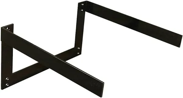 Federal Brace Sento 18 in. x 18 in. Black Floating Vanity Support