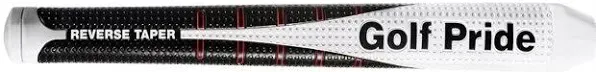 BRAND NEW Golf Pride Reverse Taper Flat LARGE - Black/Red/Whit<wbr/>e Putter Grip