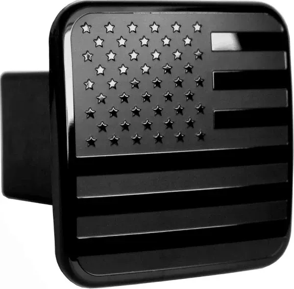 Easy-Fit Black Matte Hitch Cover - Durable Protection for 2&#034; Trailer Receivers