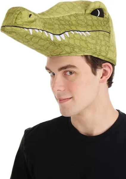 elope Plush Alligator Costume Hat - Adjustable Alligator Head Hat with Size Adjuster