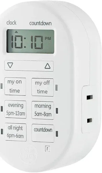 GE MyTouchSmart Indoor Plug-in Digital Timer