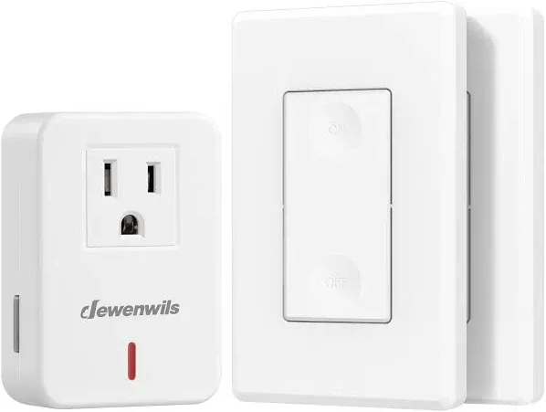 Wireless Remote Wall Switch and Outlet, Plug in Remote Control Outlet Light Swit