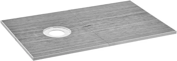 VEVOR Shower Curb Kit, 38"x60" Shower Pan Kit with 6.3" Offset Drain, Lightweight EPS Shower Installation Kits with 2 Waterproof Cloths, Shower Pan Slope Sticks Fit for Bathroom