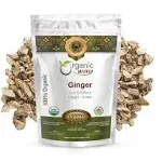 Organic Way Premium Dried Ginger Root Cut & Sifted