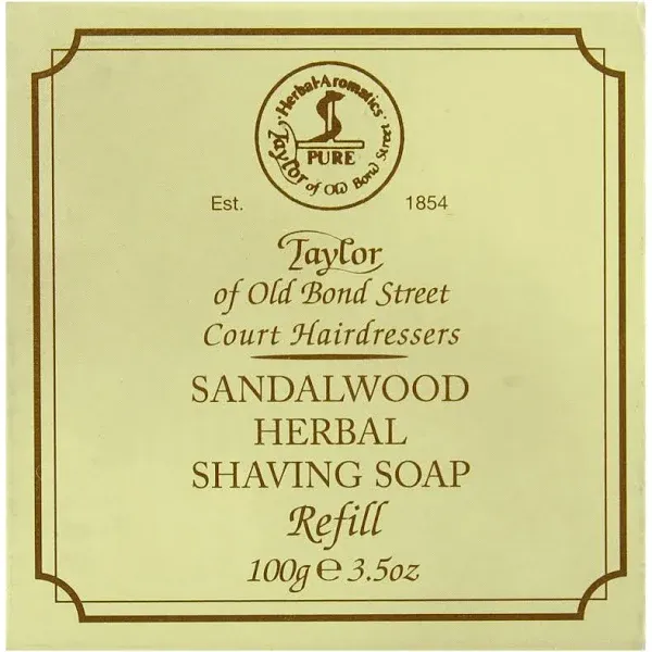 Taylor of Old Bond Street Sandalwood Soap Refill 100 g. Shaving Cream &amp; Gel