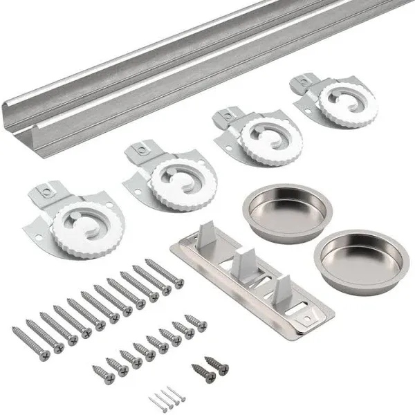 14660BC 60 in. Steel Bypass Door Hardware Kit