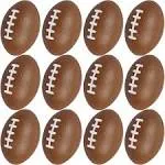 Wall2Wall Mini Sports Balls for Kids Party Favor Toy, Soccer Ball, Basketball, Football, Baseball (12 Pack) Squeeze Foam for Stress, Anxie