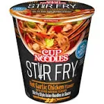 Cup Noodles Stir Fry Noodles Hot Garlic Chicken Flavor