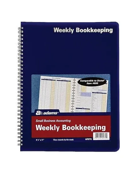 Adams Weekly Bookkeeping Blue Book