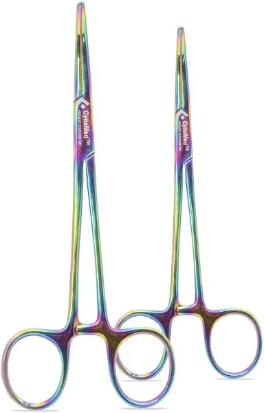 Cynamed Set of 2 Artzone Multi Color Locking Forceps