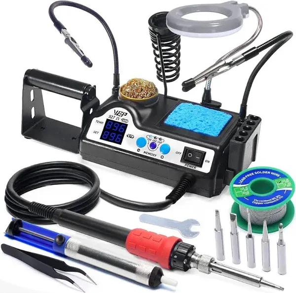 WEP 927-IV Adjustable Temperature with Solder Roll Holder Soldering Iron Station