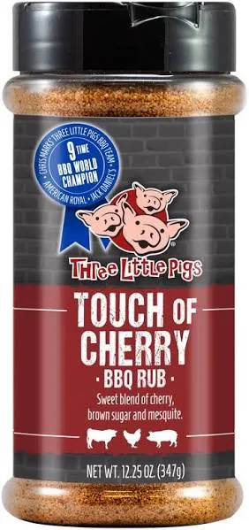 Three Little Pigs BBQ Rub Touch of Cherry 6.5 oz.