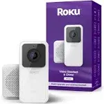 Roku Smart Home Wired Video Doorbell &amp; Chime - 1080p HD Night Vision Ultrawid...