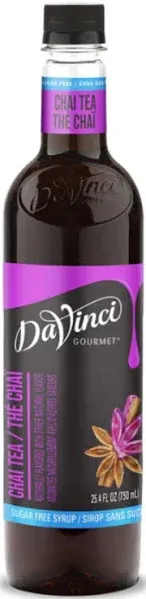 Da Vinci Tea Concentrates Sugar Free Chai Tea 750 ml Glass