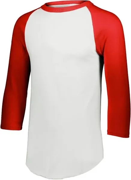 Augusta Sportswear 4420 Baseball Jersey Tee Shirt Three Quarter Sleeve  Reglan