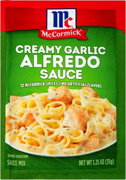 Mccormick Creamy Garlic Alfredo Sauce Mix