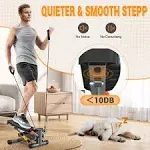 ACFITI Steppers for Exercise at Home,Adjustable Resistance Stair Stepper with Resistance Bands,Mini Stepper with 350lbs Loading Capacity,Twist Stepper Portable Exercise Equipment for Full Body Workout