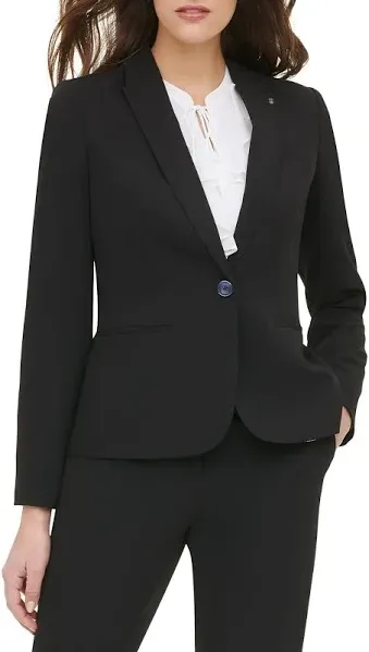 Tommy Hilfiger Women's One Button Blazer