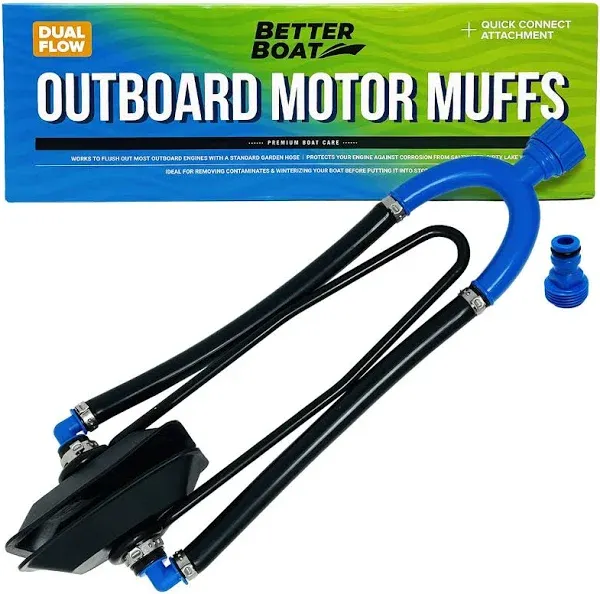 Better Boat Motor Muffs Outboard Engine Marine Motor Muffs Ear Flusher Motor Flush Hose Adapter 17 Inches