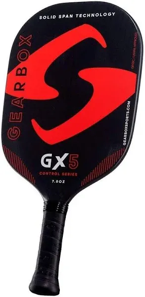 Gearbox GX5 Control 7.8oz Red Pickleball Paddle