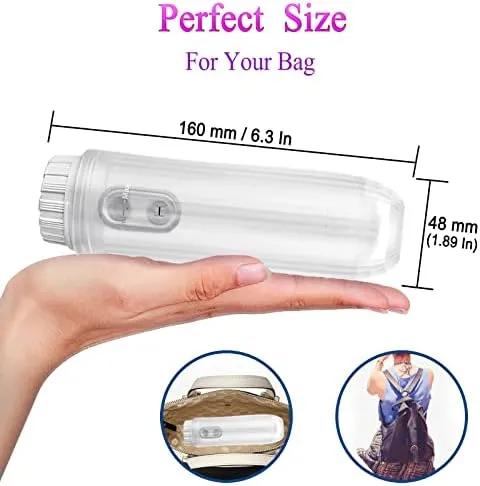 Portable Bidet - Mini Foldable Handheld Personal Travel Bidet with 2 Pressure Options Electric Sprayer Toilet for Personal Hygiene Cleaning/Soothing Postpartum Care/Perineal & Hemmoroid Treatment