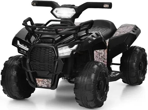 6V Kids ATV Quad Electric Ride On Car with LED Light and MP3, Pink